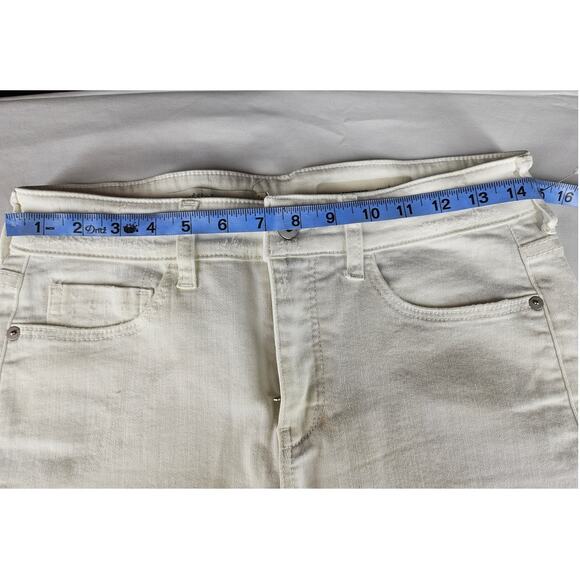 PILCRO & THE LETTER PRESS WOMEN'S DISTRESSED WHITE SLIM BOYFRIEND SHORTS SIZE 27 - Picture 12 of 15